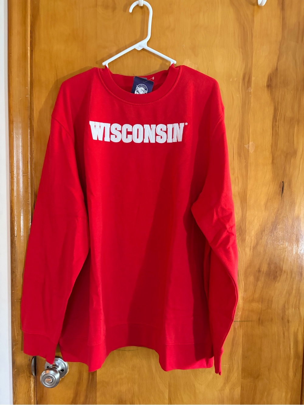 Wisconsin Red Crewneck Sweatshirt by